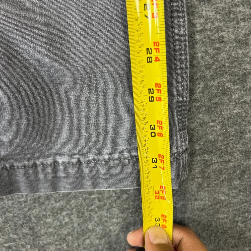 Carhartt Work Pants Mens 36x34 Gray Straight Fit Canvas Carpenter Utility